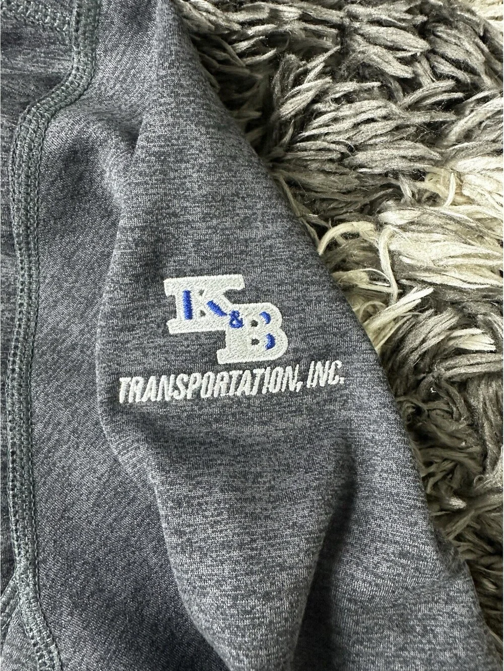 The North Face 1/4 Zip Fleece Pullover Jacket Grey Mens L KB Transportation
